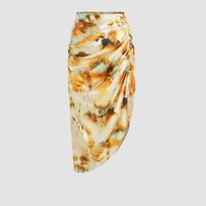 NWT! CIDER tie dye ruched skirt